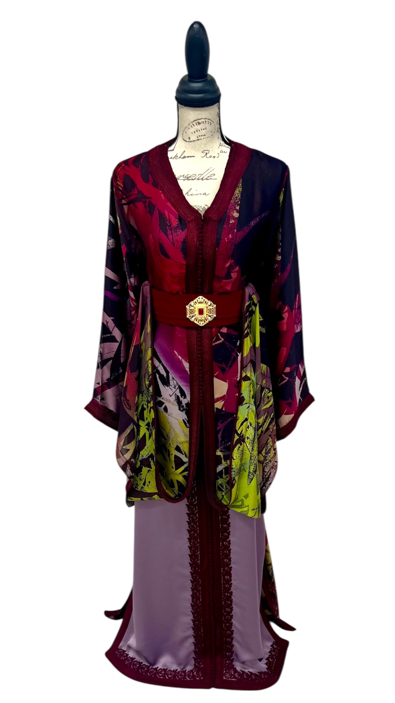 Two Looks in One - Abstract Caftan Look