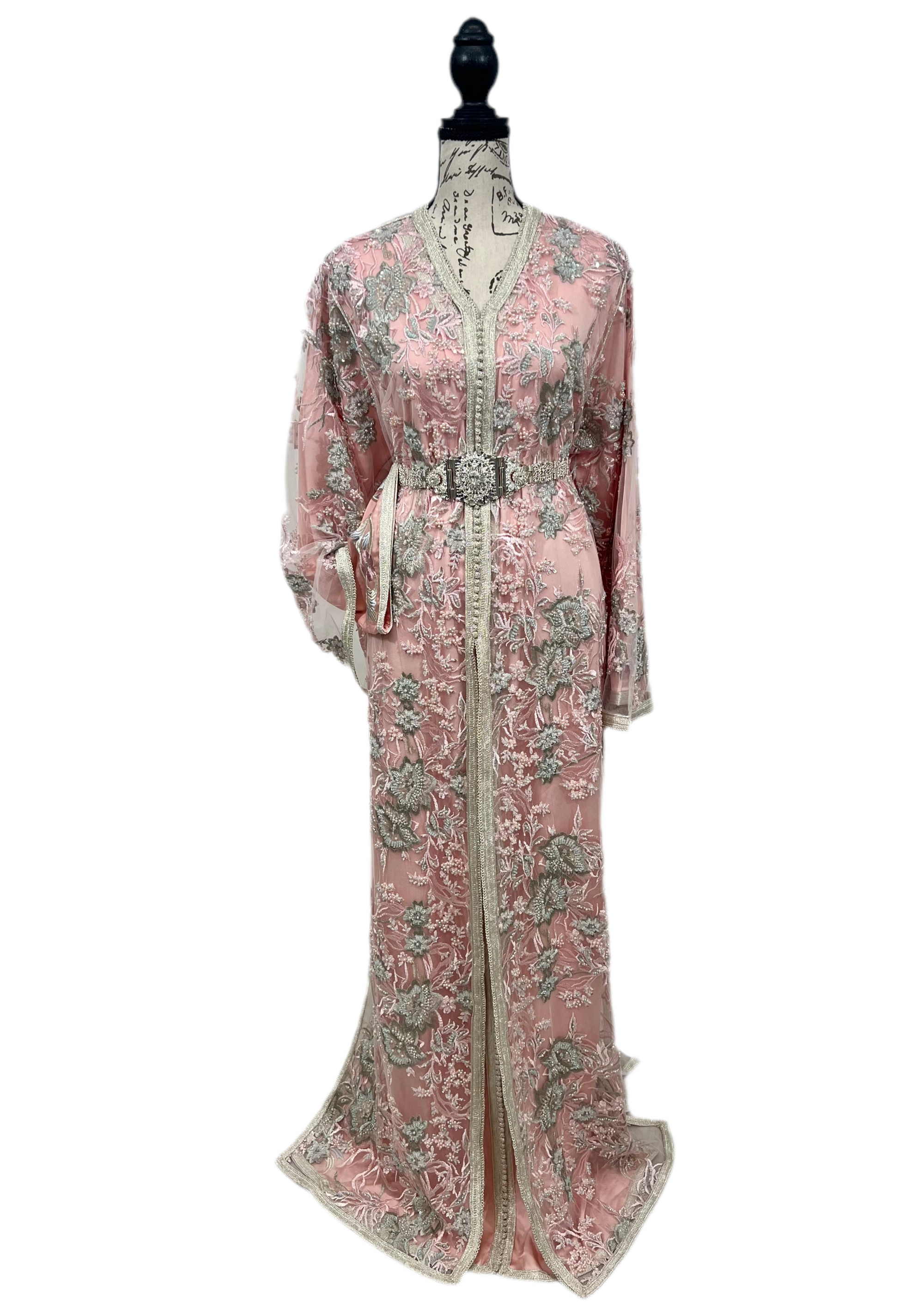 Two Looks in One- Pink
 Tulle Caftan