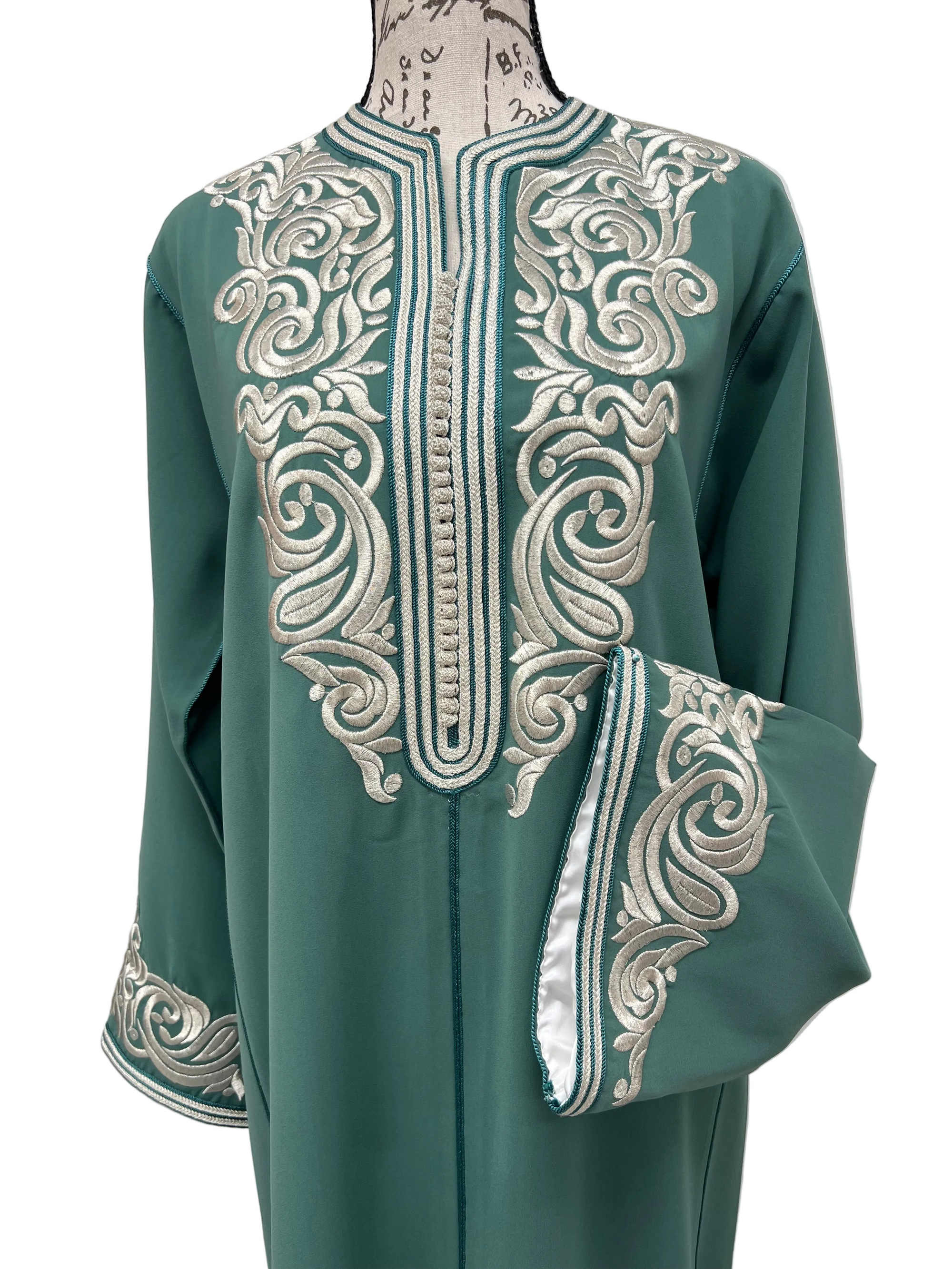 Soft Teal Caftan