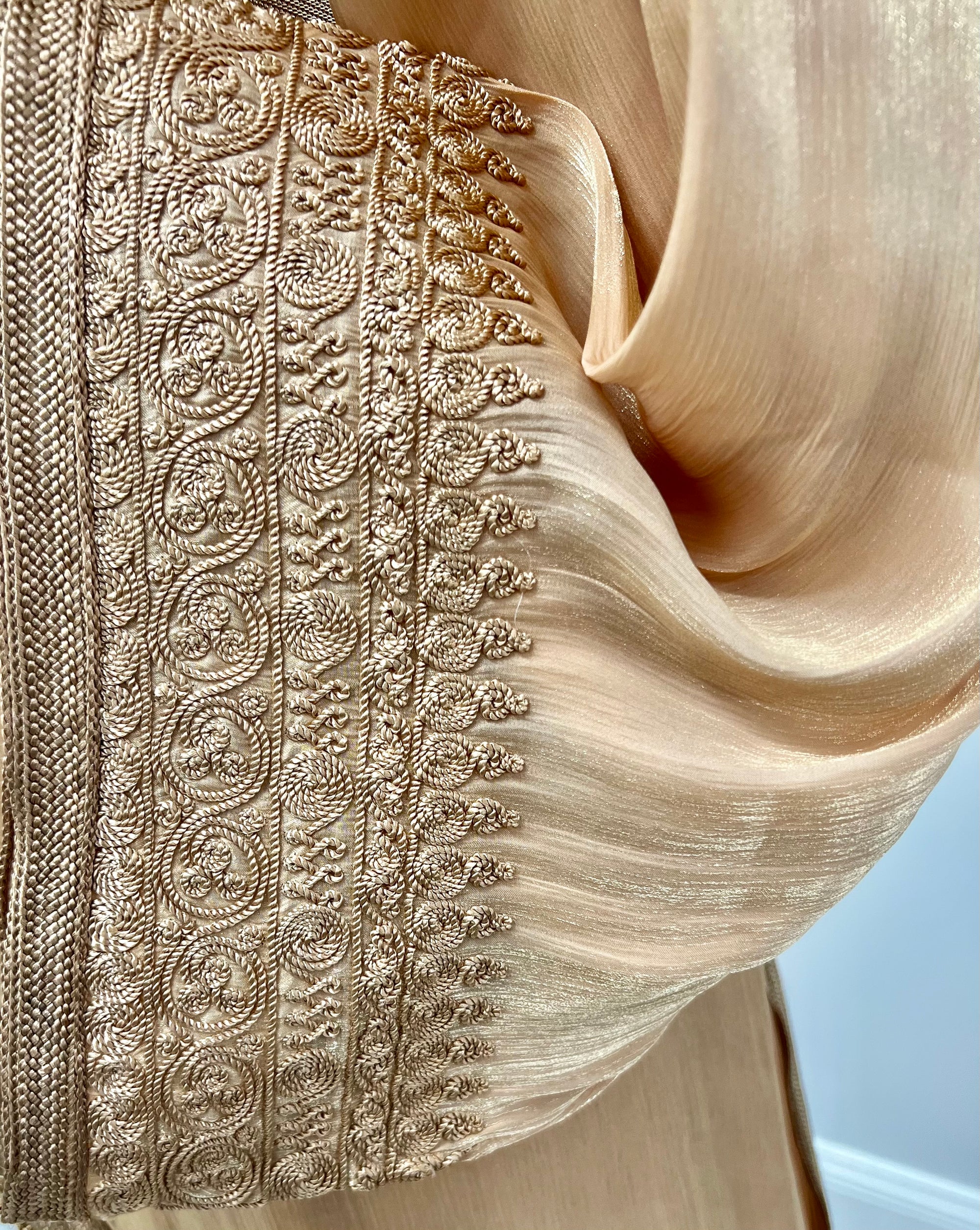 Gold Two-Piece Takchita in Organza