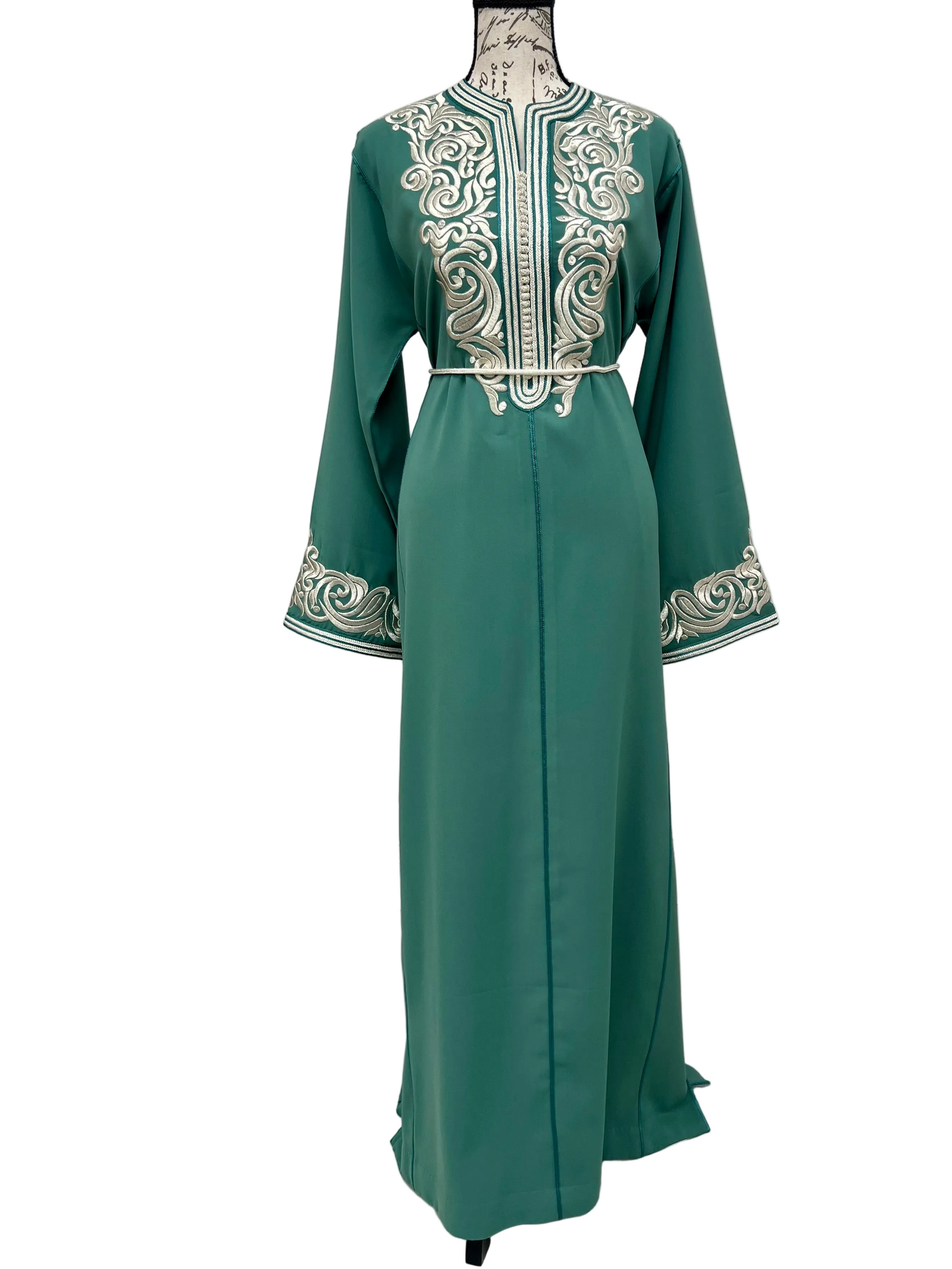 Soft Teal Caftan