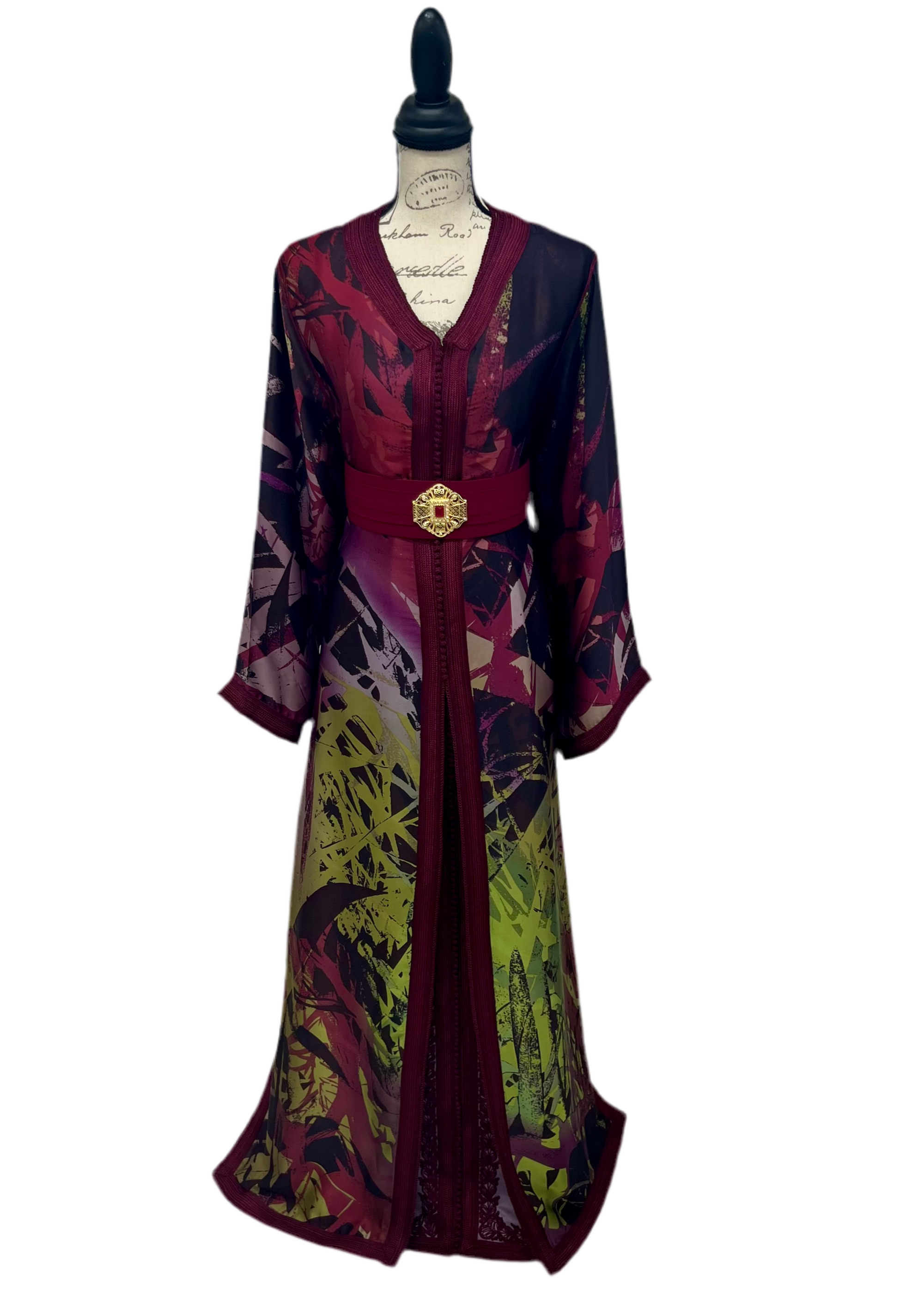 Two Looks in One - Abstract Caftan Look