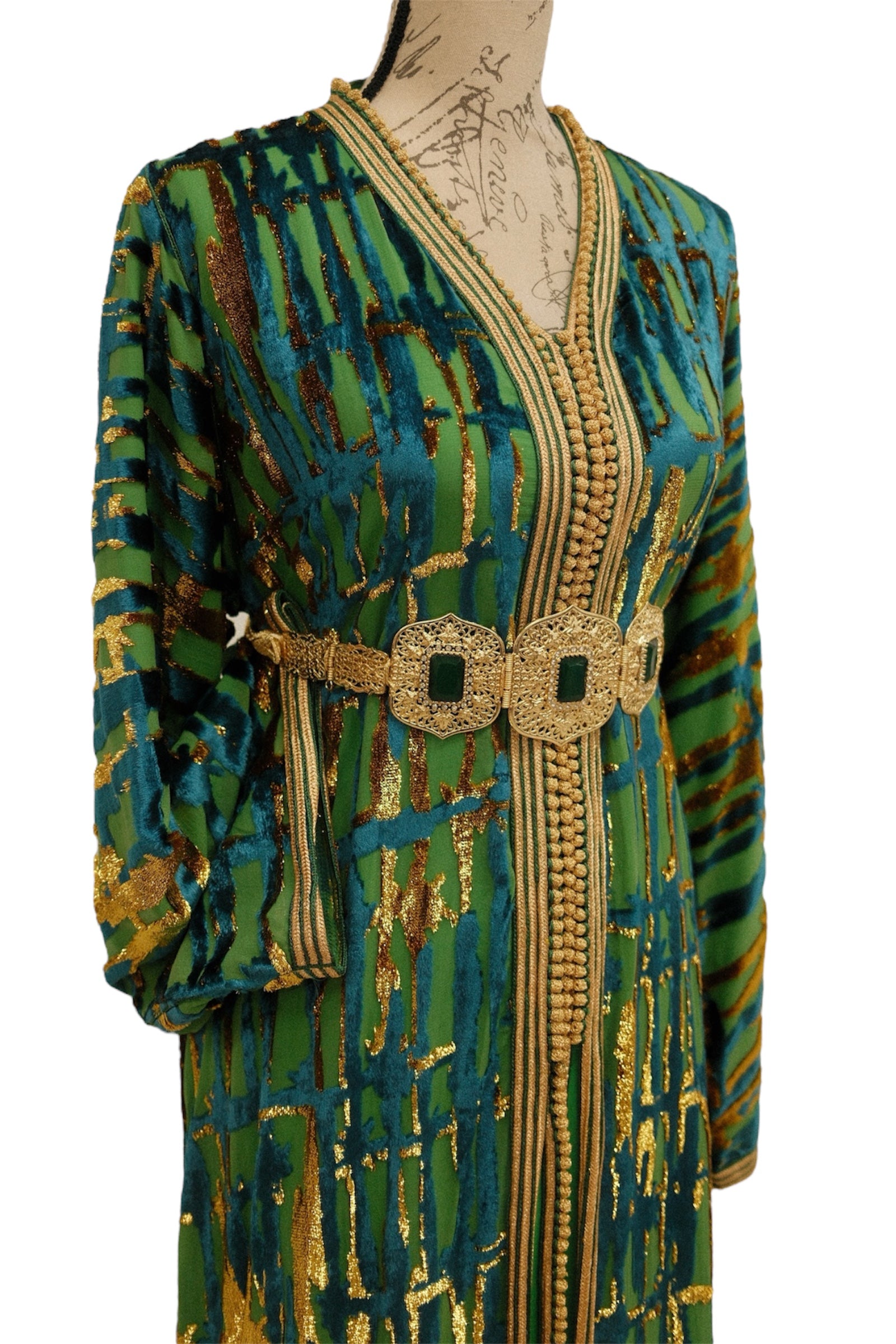 Emerald Waves Tlija Caftan