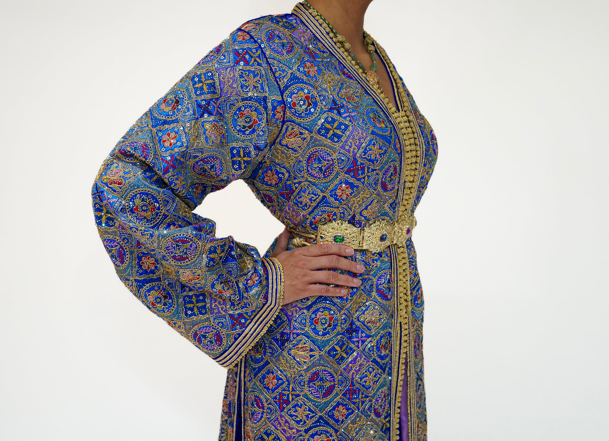Paisley Royal Blue Caftan