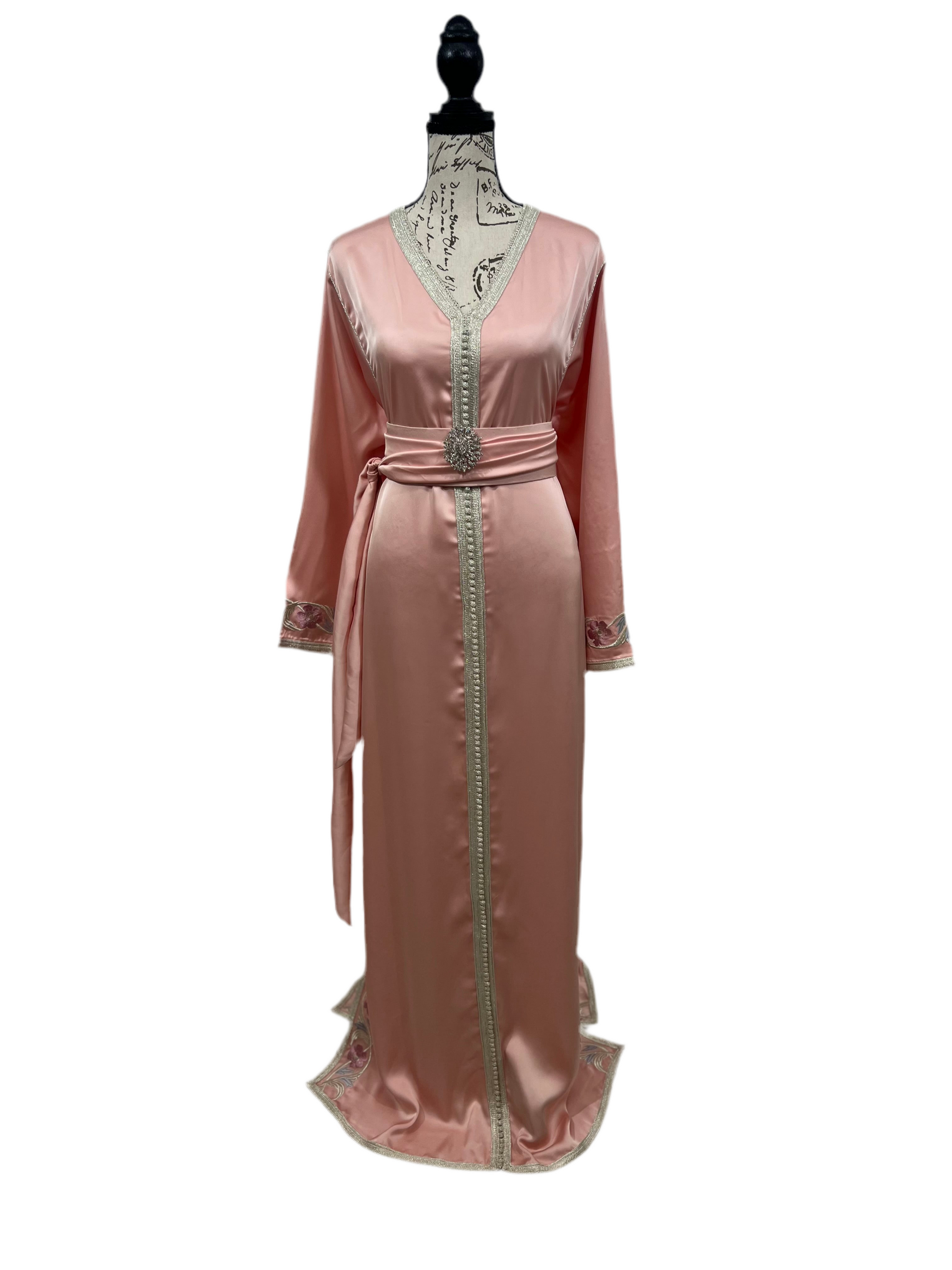 Two Looks in One- Pink, Tulle Caftan