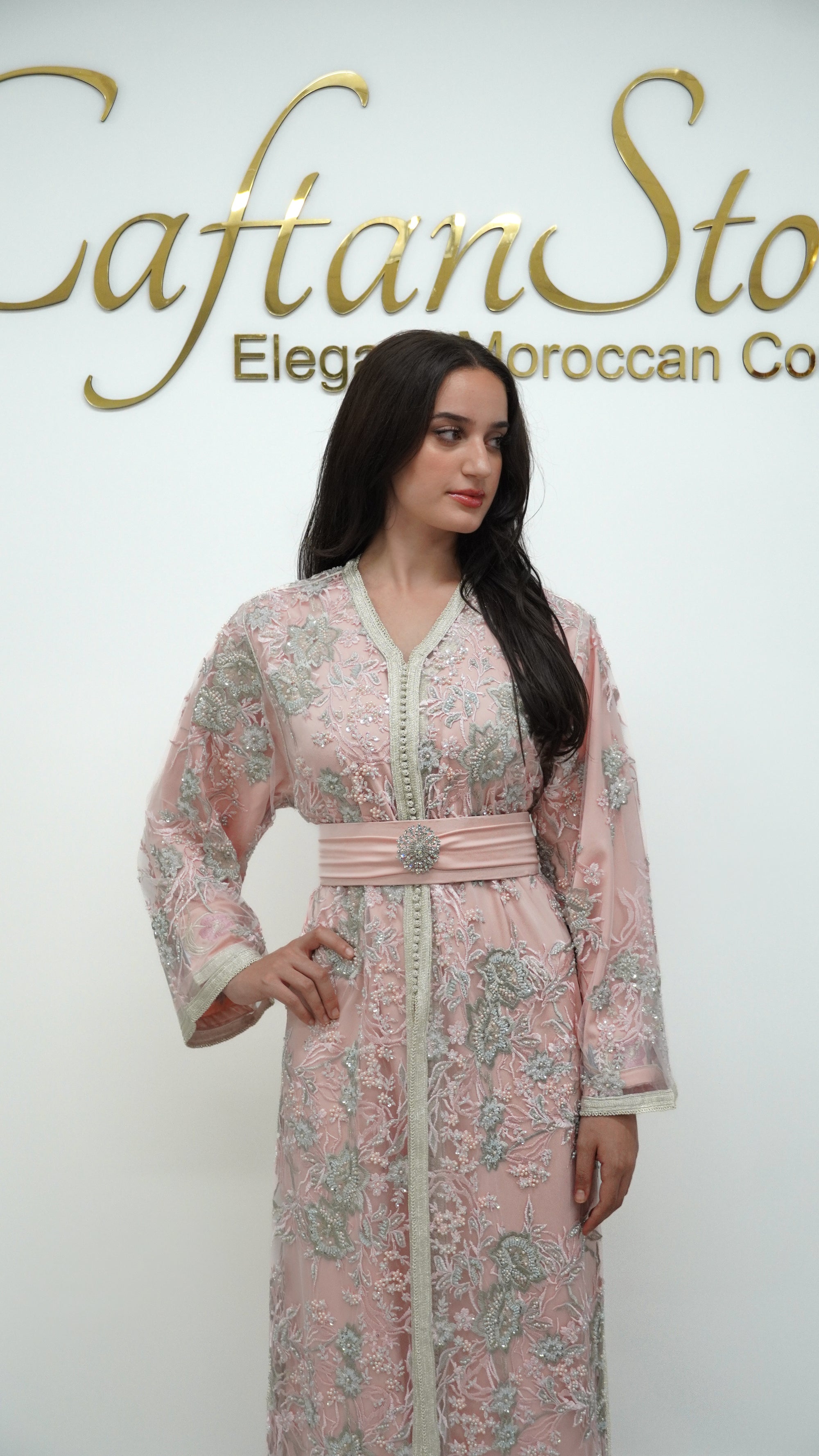 Two Looks in One- Pink
 Tulle Caftan