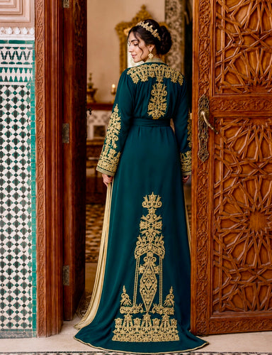 moroccan dress RITA Djellaba Moroccan Dress M/L / Black